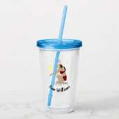 Beach Volleyball Acryltrinkbecher (Rückseite)