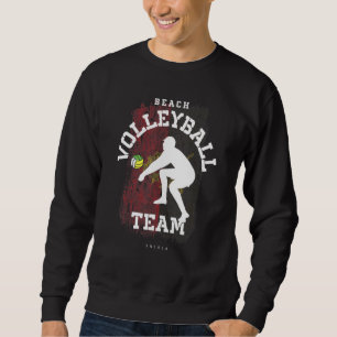 Beach Volleyball Angola Flag Liebe Volleyball Play Sweatshirt
