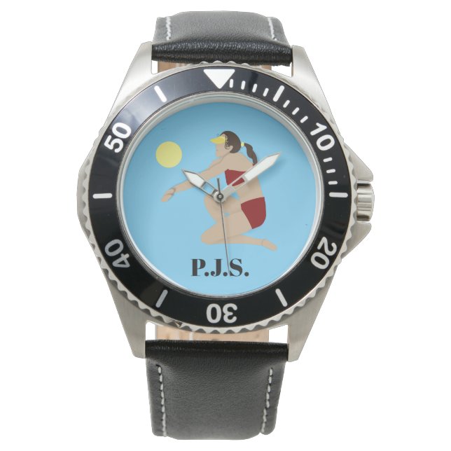 Beach Volleyball Armbanduhr (Vorderseite)
