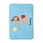 Beach Volleyball Badematte (Vorderseite Vertikal)