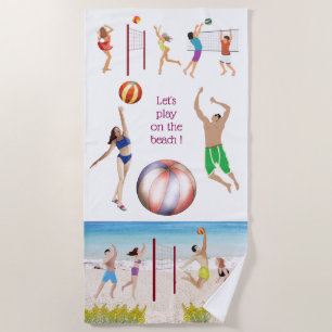 Beach Volleyball Beach Handtuch