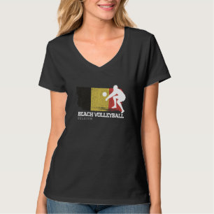 Beach Volleyball Belgien Flag Liebe Volleyball spi T-Shirt