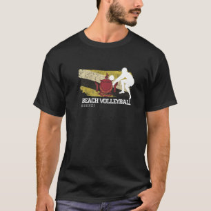 Beach Volleyball Brunei Flag Liebe Volleyball Play T-Shirt