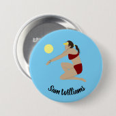 Beach Volleyball Button (Vorne & Hinten)