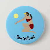 Beach Volleyball Button (Vorderseite)