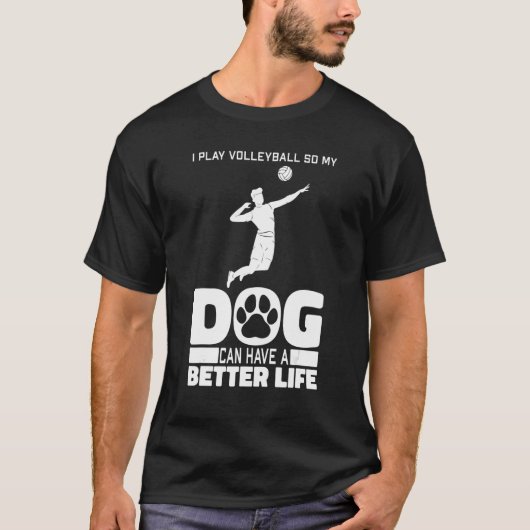 Beach Volleyball Dog Vball - Volleyball T-Shirt (Vorderseite)