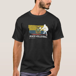 Beach Volleyball Ecuador Flag Liebe Volleyball spi T-Shirt
