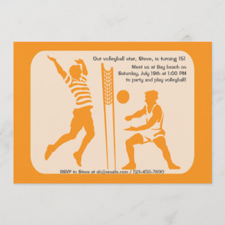 Beach Volleyball Einladung