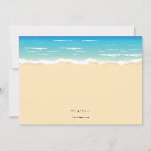 Beach Volleyball Einladung (Rückseite)