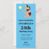 Beach Volleyball Einladung (Vorderseite)