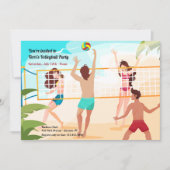 Beach Volleyball Einladung (Vorderseite)