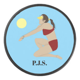 Beach Volleyball Eishockey Puck