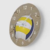 BEACH VOLLEYBALL FOTO CLOCK GROßE WANDUHR (Winkel)