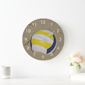 BEACH VOLLEYBALL FOTO CLOCK GROßE WANDUHR (Zuhause)