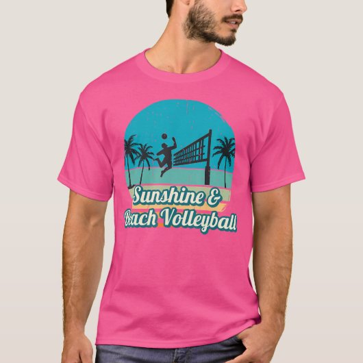 Beach Volleyball für Volleyball-Spieler T-Shirt (Vorderseite)