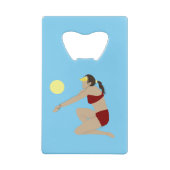 Beach Volleyball Geldbeutel Flaschenöffner (Rückseite)