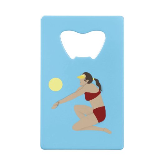 Beach Volleyball Geldbeutel Flaschenöffner (Rückseite)