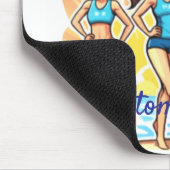 Beach Volleyball Girls Thunder_Cove Mousepad (Ecke)