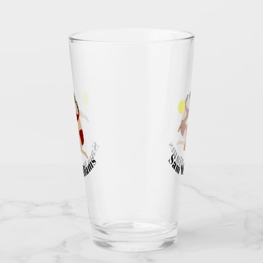 Beach Volleyball Glas (Rechts)