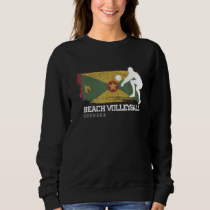 Beach Volleyball Grenada Flag Liebe Volleyball spi Sweatshirt