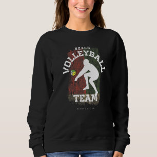 Beach Volleyball Madagaskar Flag Liebe Volleyball Sweatshirt