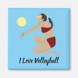 Beach Volleyball Magnet
