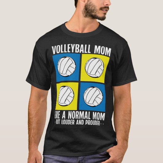 Beach Volleyball Mom Volleyball  Mothers Day  3 T-Shirt (Vorderseite)