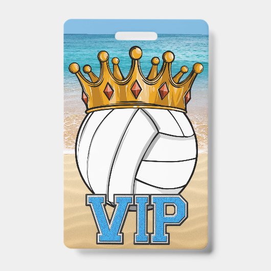 Beach Volleyball MVP Abzeichen Ausweis (Vorderseite)