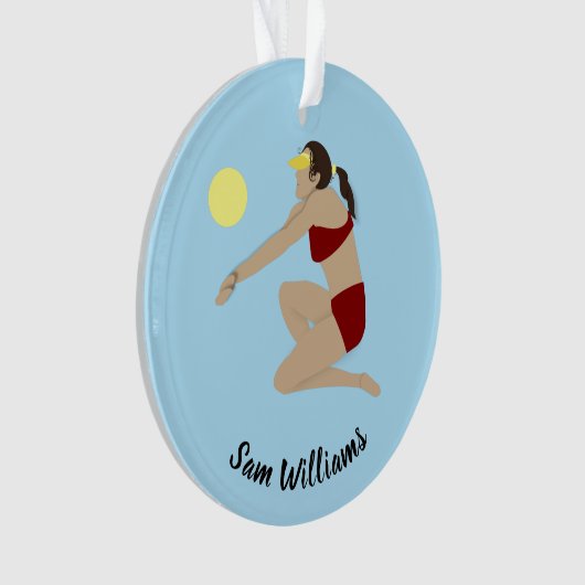 Beach Volleyball Ornament (Vorderseite)