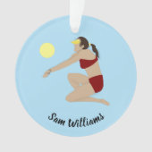 Beach Volleyball Ornament (Vorderseite)