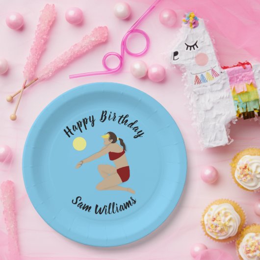 Beach Volleyball Pappteller (Party)