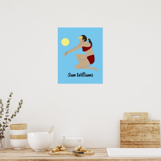 Beach Volleyball Poster (Küche)