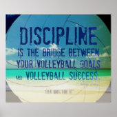 Beach Volleyball Poster 002 für Motivation (Vorne)