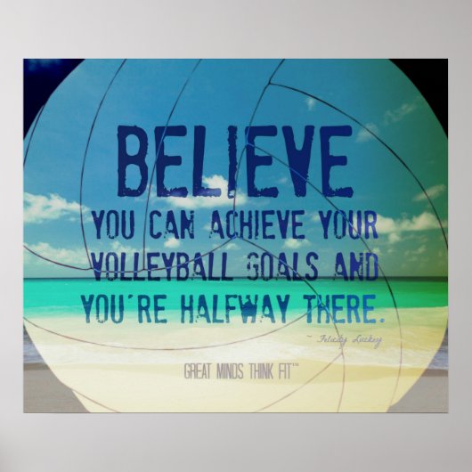 Beach Volleyball Poster 015 für Motivation (Vorne)