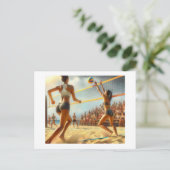Beach Volleyball, Postkarte (Stehend Vorderseite)