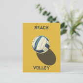 Beach Volleyball Postkarte (Stehend Vorderseite)