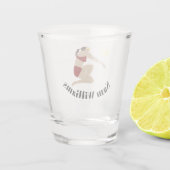 Beach Volleyball Schnapsglas (Rückseite)