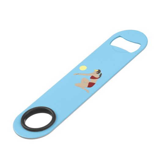 Beach Volleyball Speed Flaschenöffner (Vorderseite Schrägansicht)