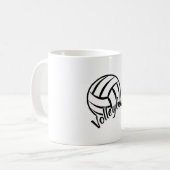 Beach Volleyball Spieler Volleyball Girl-Geschenk Kaffeetasse (Vorderseite Links)