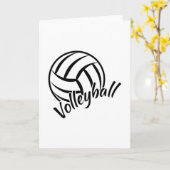 Beach Volleyball Spieler Volleyball Girl-Geschenk Karte (Gelbe Blume)
