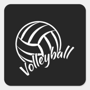 Beach Volleyball Spieler Volleyball Team Geschenk Quadratischer Aufkleber
