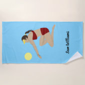Beach Volleyball Strandtuch (Vorderseite)