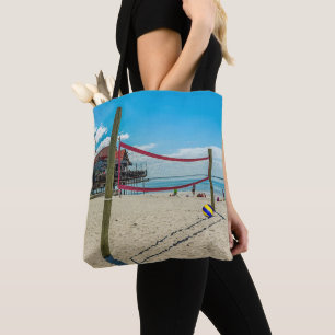 Beach Volleyball Szene Volleyball Netz und Sand Tasche