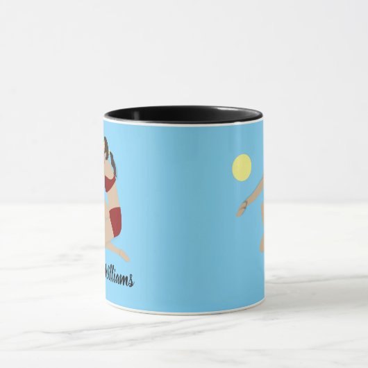 Beach Volleyball Tasse (Zentrum)