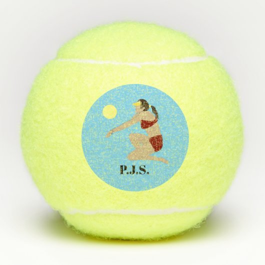 Beach Volleyball Tennisbälle (Vorderseite)