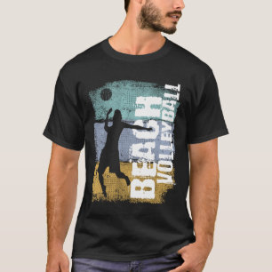 Beach Volleyball Vintag Retro Volleyball Player T-Shirt