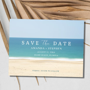 Beach Vow Renewal Save the Date Ankündigungspostkarte
