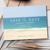 Beach Vow Renewal Save the Date Ankündigungspostkarte