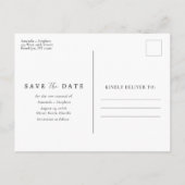 Beach Vow Renewal Save the Date Ankündigungspostkarte (Rückseite)