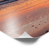 Beach Walking at Sunset - Sunset Beach, CA Fotodruck (Ecke)